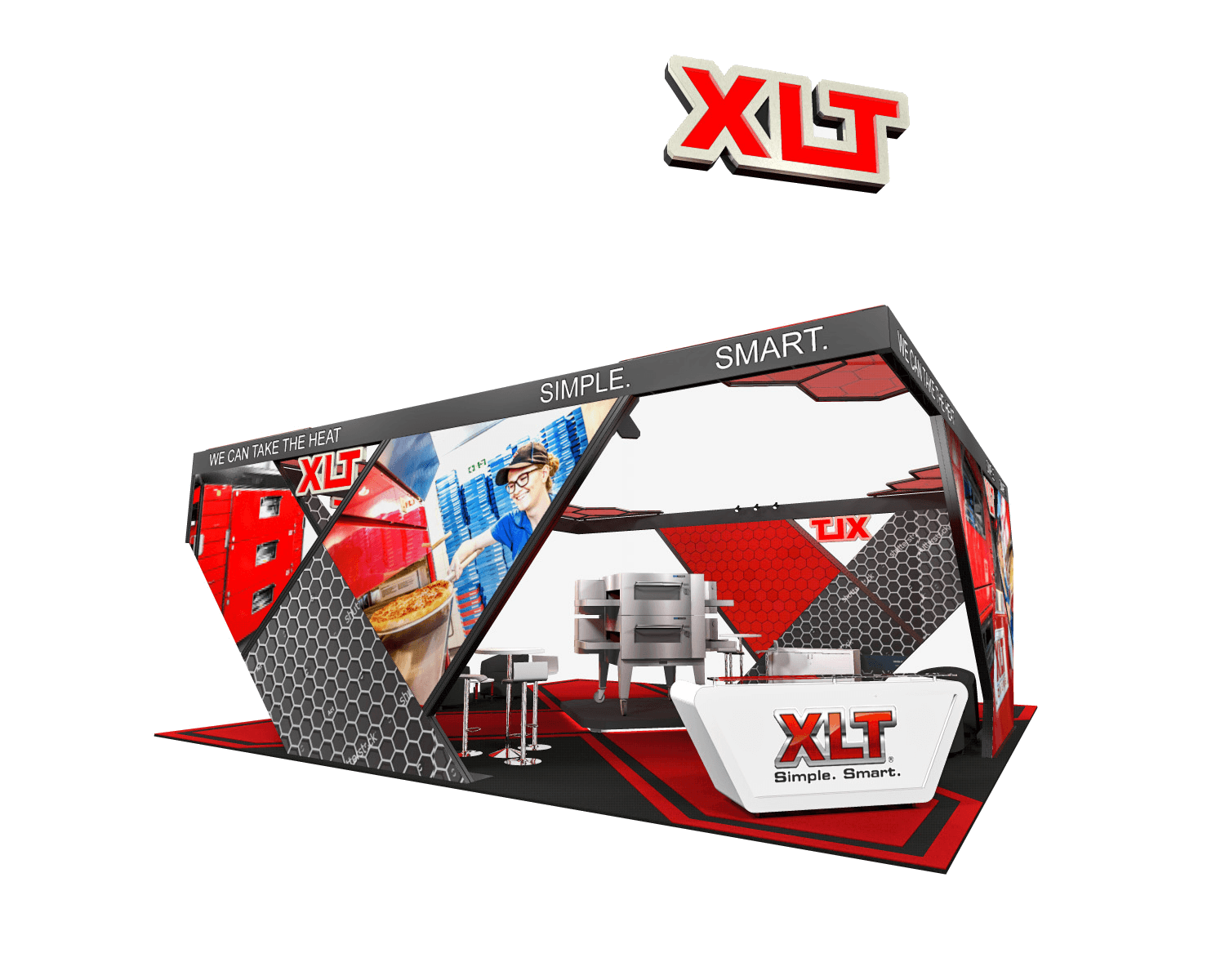 XLT custom trade show display